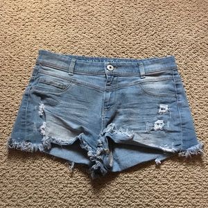 High Waisted Denim Shorts